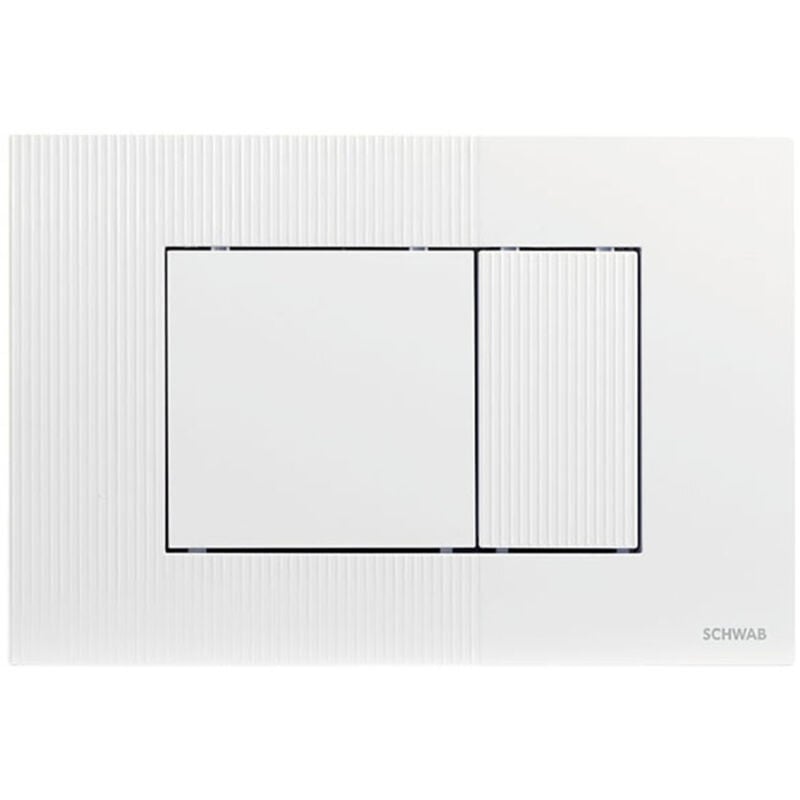 foto del prodotto schwab metis placca di comando bianca per cassetta wc incasso serie 199