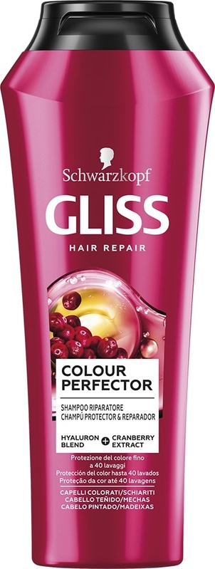 foto del prodotto schwarzkopf - gliss color perfector - shampoo riparatore per capelli colorati 250 ml