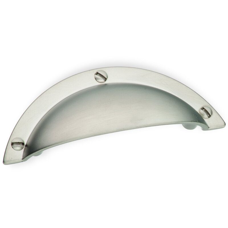 foto del prodotto schwinn 22313 maniglia per mobili realizzata in zama con finiture in acciaio inox, distanza tra i fori 64 mm