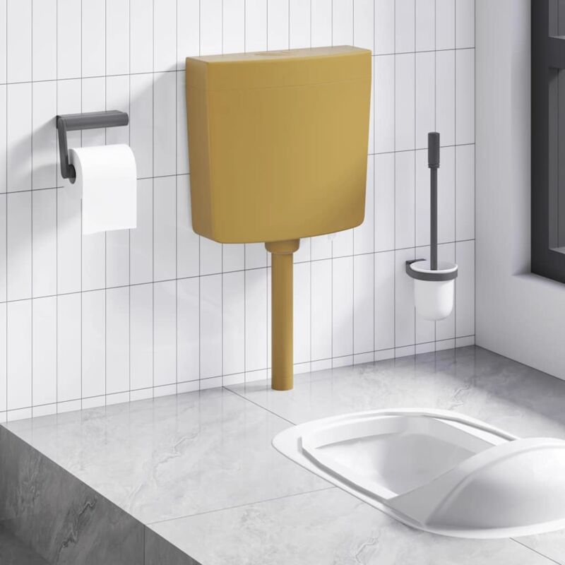 foto del prodotto sciacquone wc con ingresso acqua dal basso 3 6 l giallo curry vidaxl
