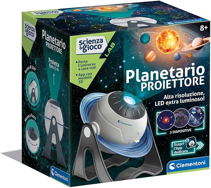 foto del prodotto scienza e gioco lab - planetario proiettore delle stelle animato 3d, gioco scientifico bambini 8 anni, per scoprire si