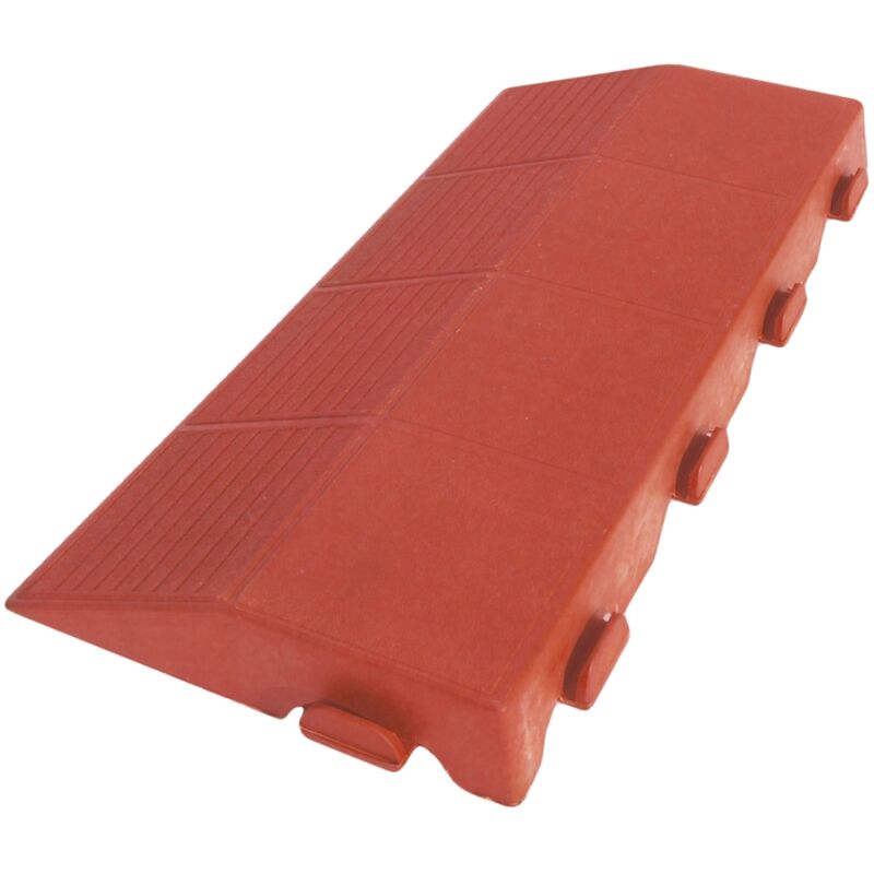 foto del prodotto scivolo autobloccante per pavimentazione esterna colore cotto maschio, 205x400x48 mm.