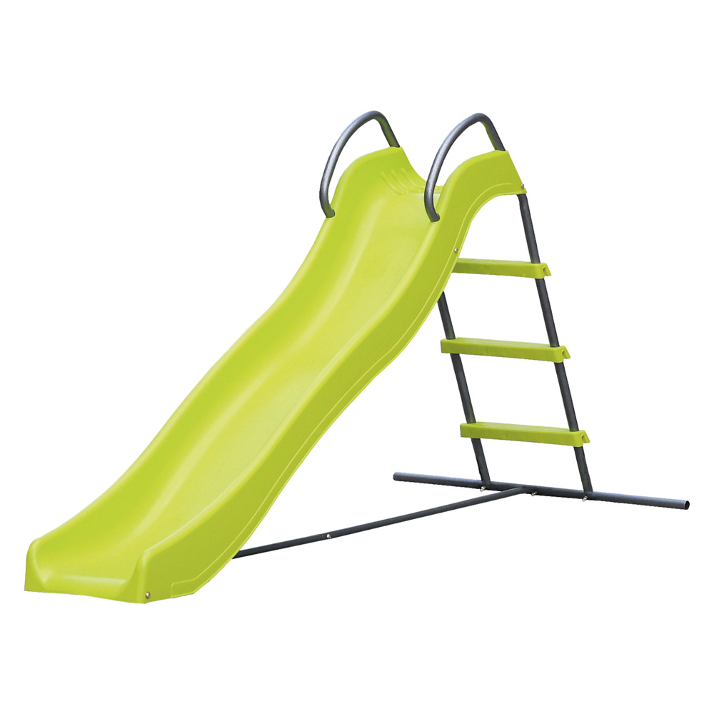 foto del prodotto scivolo con struttura in metallo e plastica 240x120x154 cm per bambini dai 3 ai 7 anni portata max 35 kg per esterno giardini e terrazzi