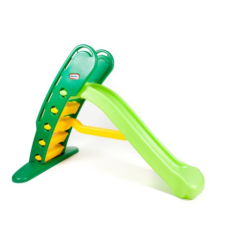 foto del prodotto scivolo little tikes 170737 gigante pieghevole verde e giallo