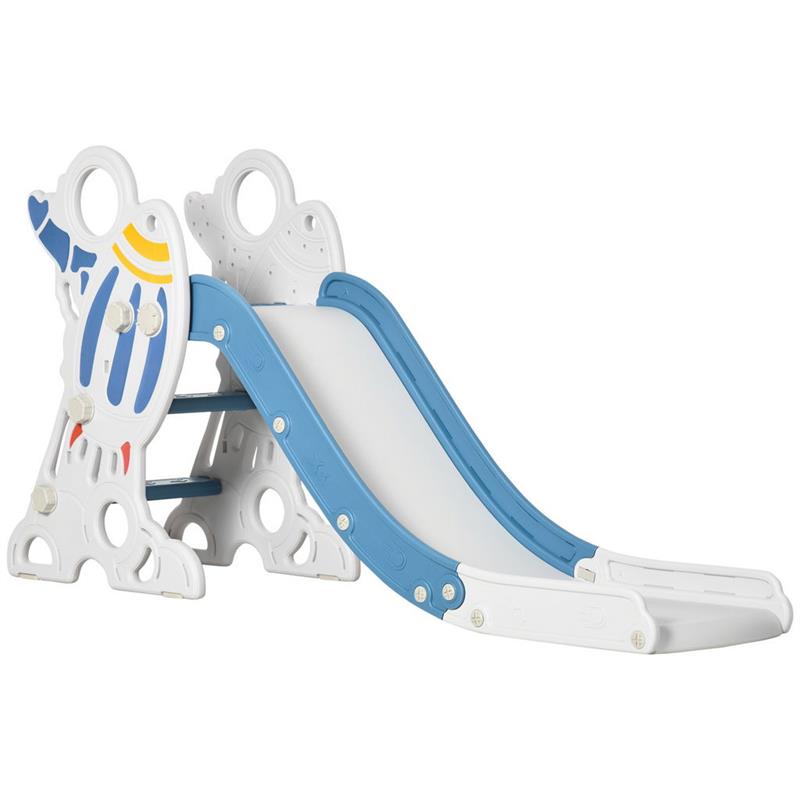 foto del prodotto scivolo per bambini 18-36 mesi in pe e pp con scale antiscivolo 157 x 46.5x80 cm