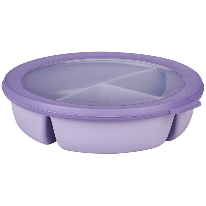 foto del prodotto scodella bento bowl cirqula contenitore bento box per frigo, freezer e microonde 3 scomparti per separare gli alimenti contenitore per la