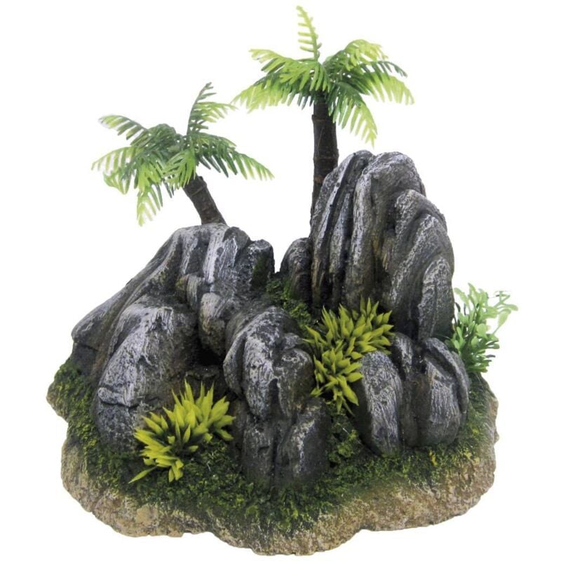 foto del prodotto scogliera fiji con piante 17,5x13,3x12,5 cm decorazione per acquari