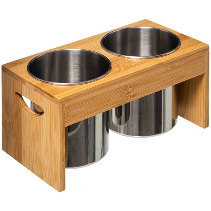 foto del prodotto scolapasta in acciaio inox in bamb 5five