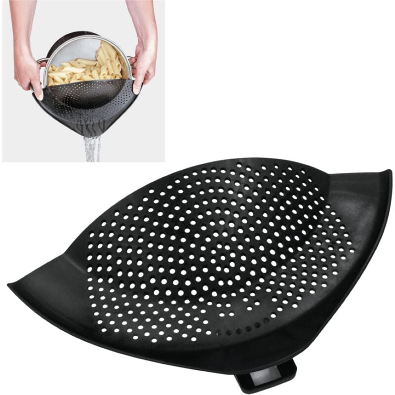 foto del prodotto scolapasta nylon con pinza acciaio inox clip on metaltex