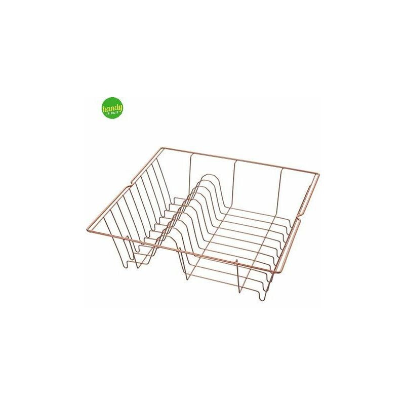 foto del prodotto scolapiatti 1 piano metaltex lipsia finitura rame 36 x 33 x 12 cm