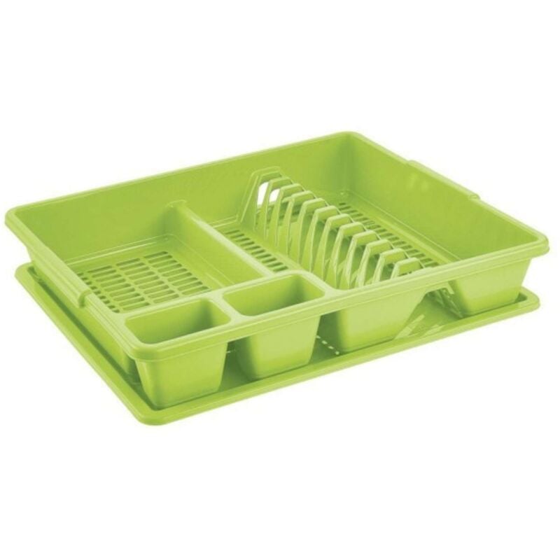 foto del prodotto scolapiatti con vassoio 47x38xh8.5 cm lime