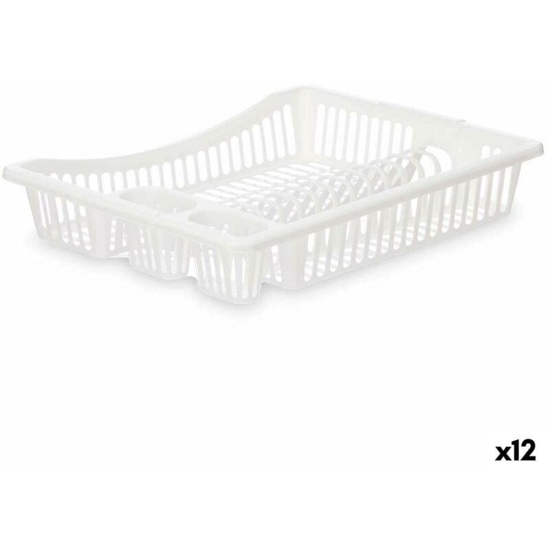 foto del prodotto scolapiatti da lavandino kinvara bianco 45,5 x 8 x 36,5 cm 12 unità