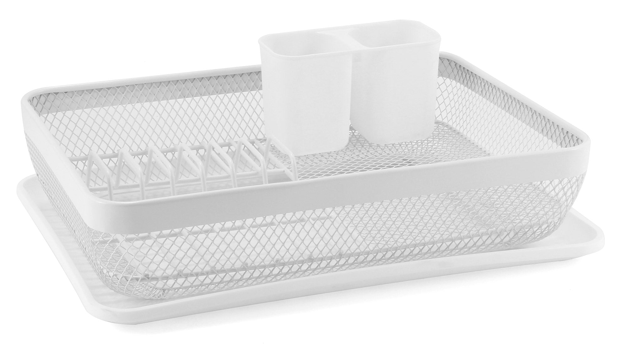 foto del prodotto scolapiatti e posate 46x29x14 cm collection bianco