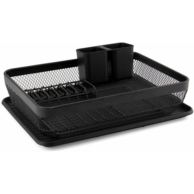 foto del prodotto scolapiatti e posate 46x29x14 cm collection nero