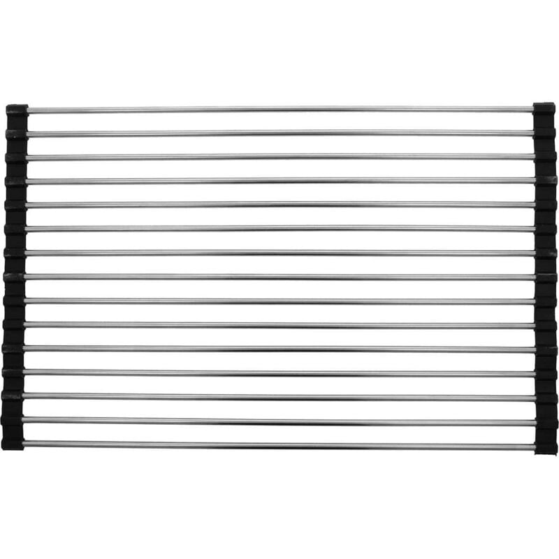 foto del prodotto scolapiatti, griglia in acciaio per lavello 47x30cm brunbeste bb-3144