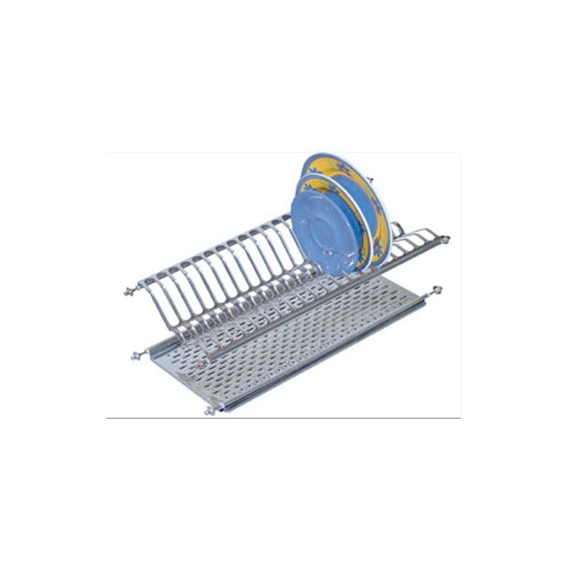 foto del prodotto scolapiatti per pensili da cucina con vaschetta in acciaio inox cm. 76