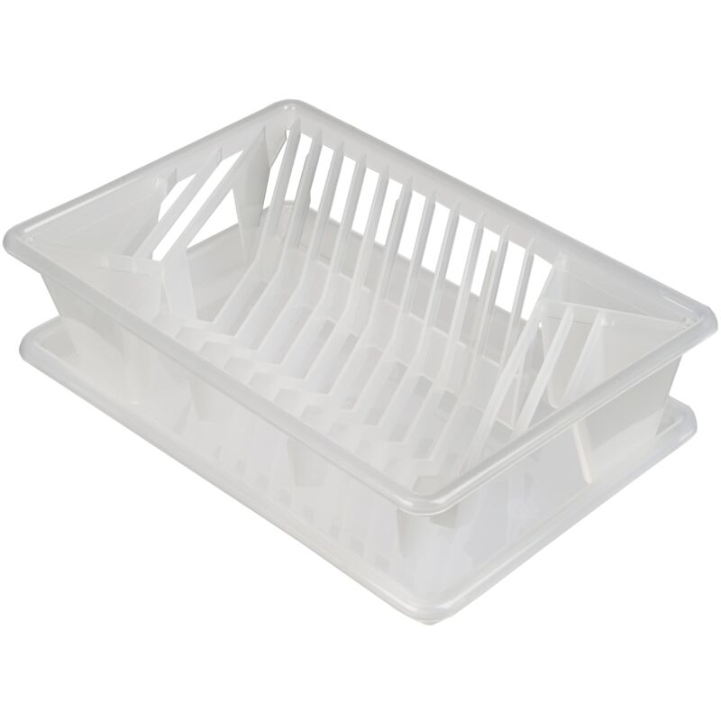 foto del prodotto scolapiatti piccolo, plastica, bianco excelsa