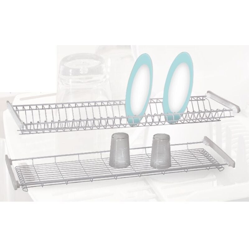 foto del prodotto scolapiatti trio in acciaio verniciatodaincasso cm 60