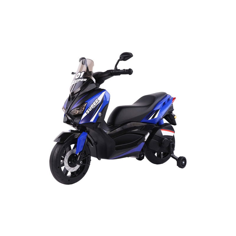 foto del prodotto scooter elettrico city runner blu per bambini con