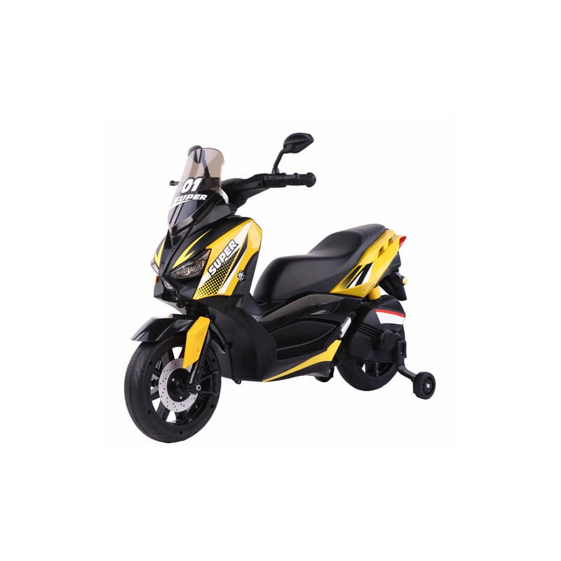 foto del prodotto scooter elettrico city runner giallo per bambini con