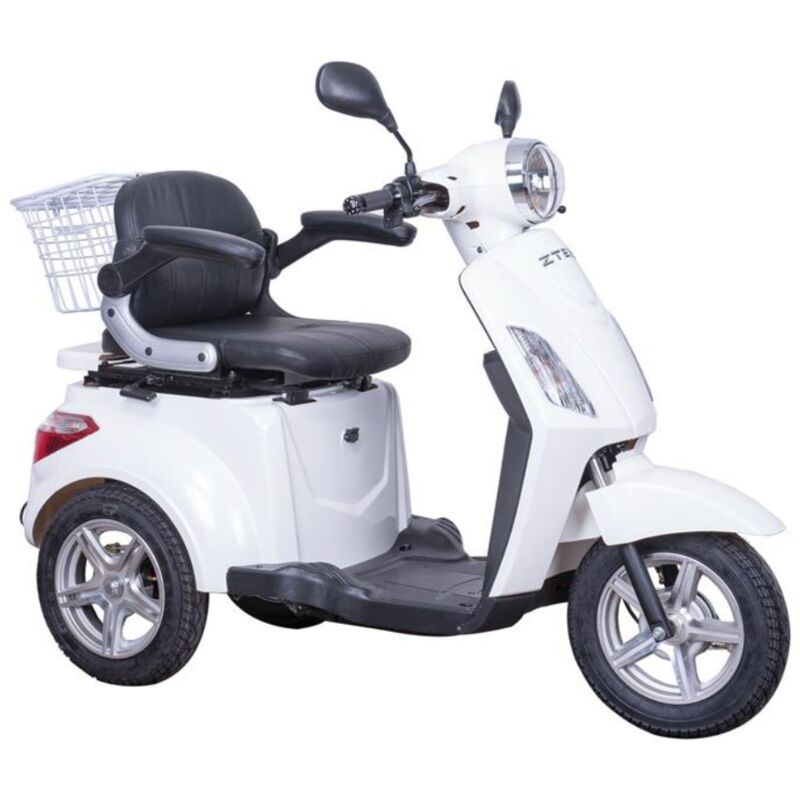 foto del prodotto scooter z tech zt 15 e trilux plus 3 ruote differenziale per disabili e anziani bianco