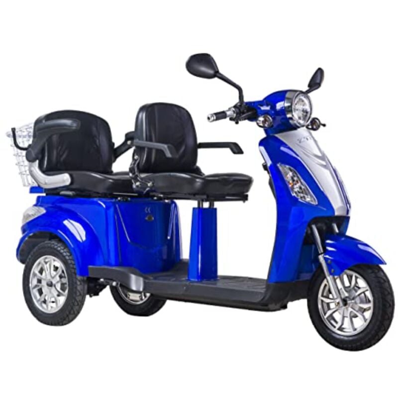 foto del prodotto scooter z tech zt 18 trilux plus 3 ruote 2 posti differenziale anziani blu