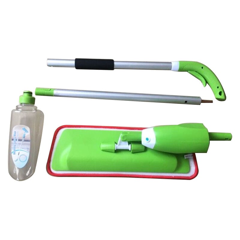 foto del prodotto scopa con testa rotante a mop in fibra superfinita secchio con doppio scomparto mocio auto clean mop