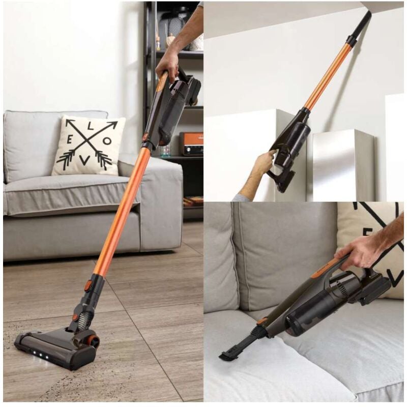 foto del prodotto scopa elettrica wireless orange