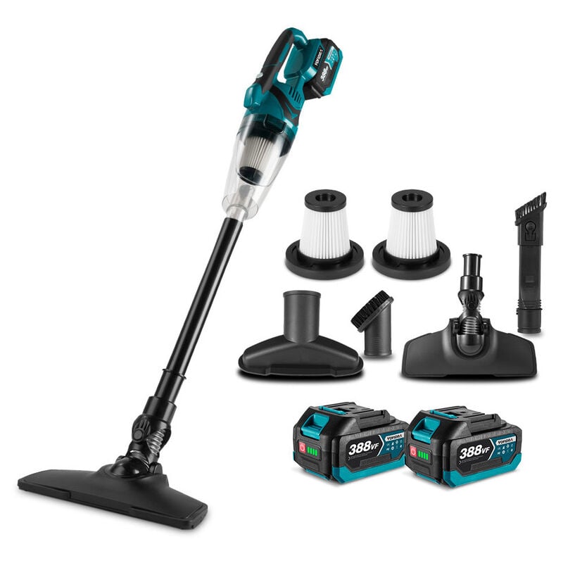 foto del prodotto scope elettriche aspirapolvere con 2 batterie 6 accessorio 2 elemento filtrante dell'aspirapolvere