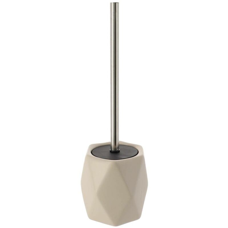 foto del prodotto scopino a forma di diamante in acciaio inossidabile taupe tendance