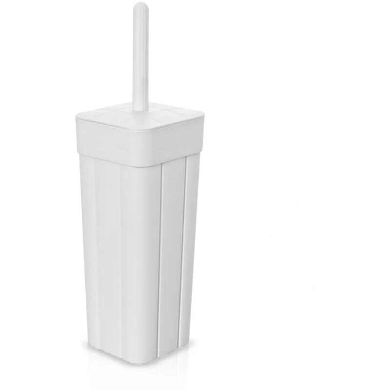 foto del prodotto scopino bagno da appoggio bianco in plastica buzz