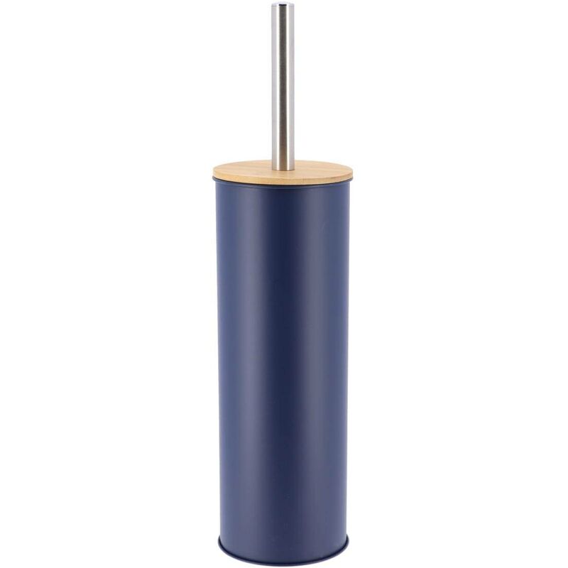 foto del prodotto scopino in metallo con coperchio in bamb blu tendance