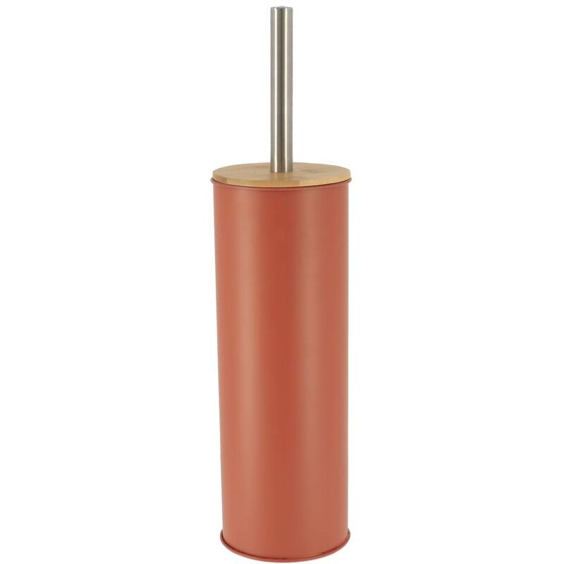 foto del prodotto scopino in metallo con copertura in bamb terracotta tendance