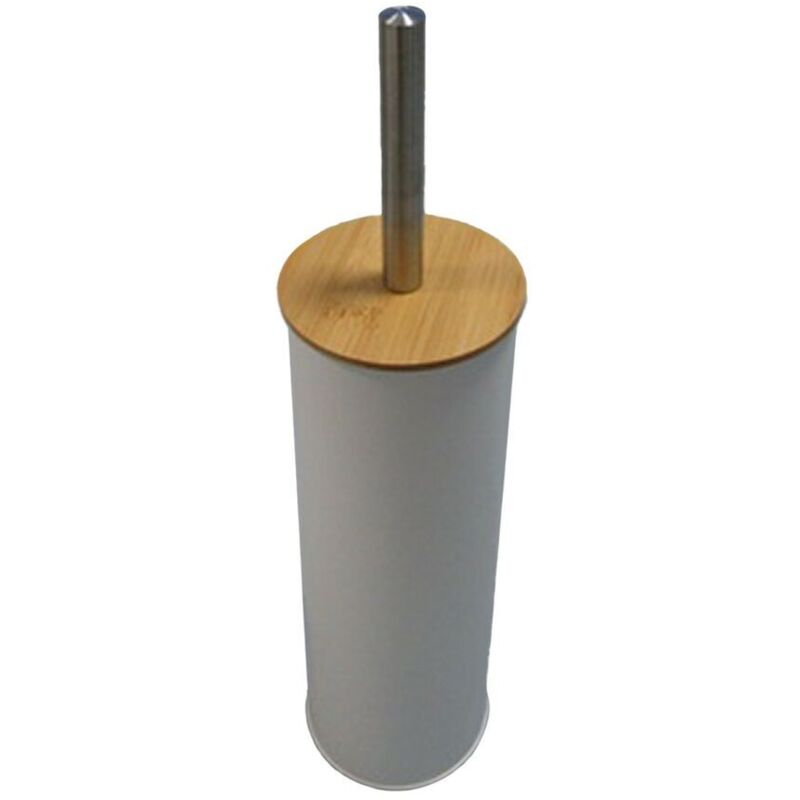 foto del prodotto scopino per il bagno versa grigio metallo bamb 38,4 cm
