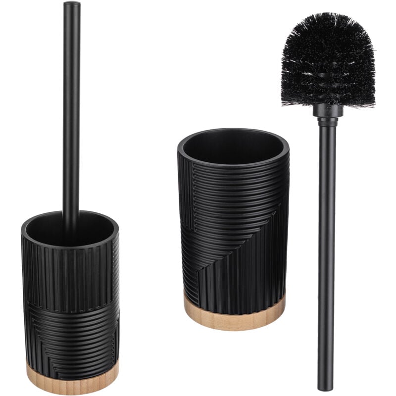 foto del prodotto scopino per wc kadax con supporto, scopino per wc con manico e supporto, scopino per wc con porta scopino, scopino per wc senza foratura rotondo