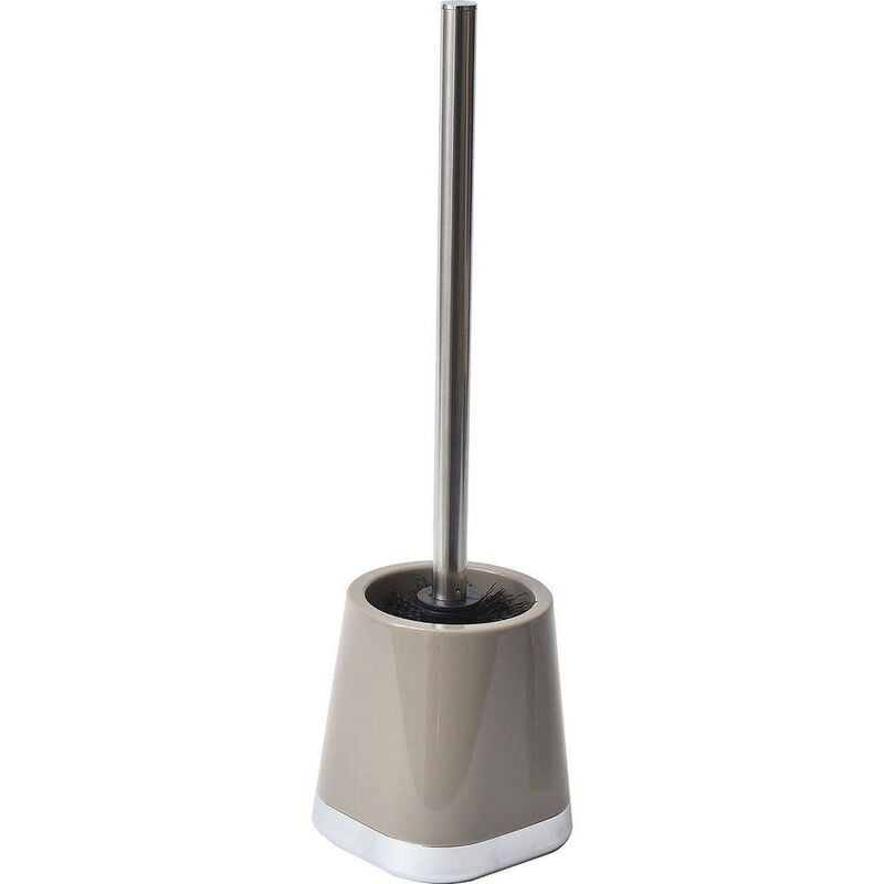 foto del prodotto scopino pp rotondo con base cromata taupe tendance