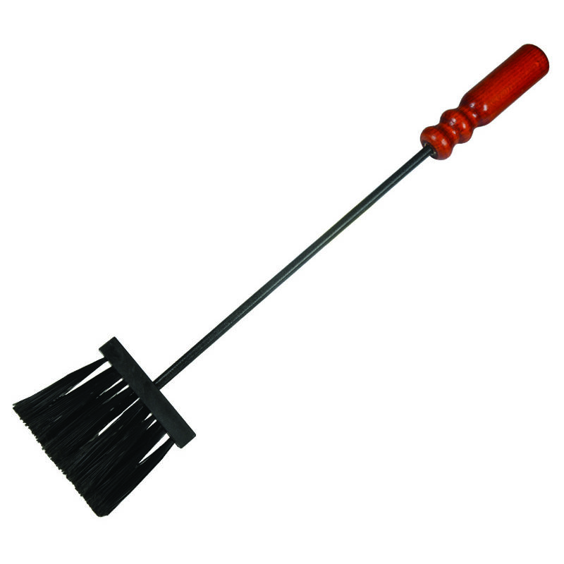 foto del prodotto scopino setole nylon per camino manico legno cm.55h. 725 bis 