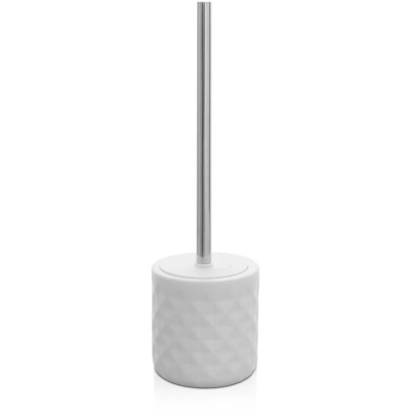 foto del prodotto scopino wc bianco da appoggio in ceramica cristal