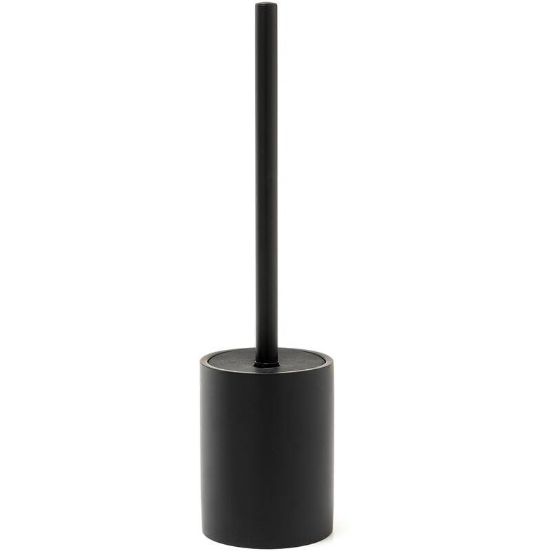 foto del prodotto scopino wc con ciuffo in setole d appoggio in resina br33 gedy serie brenda nero