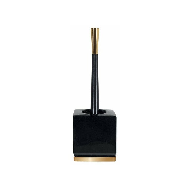 foto del prodotto scopino wc con supporto ceramico roma black gold