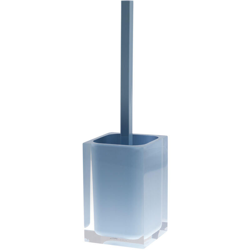 foto del prodotto scopino wc d appoggio con ciuffo in setole linea rainbow gedy ra33 celeste