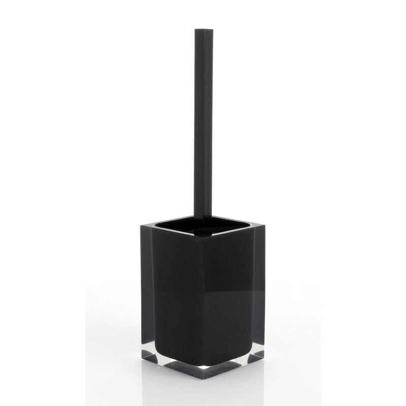 foto del prodotto scopino wc d appoggio con ciuffo in setole linea rainbow gedy ra33 nero