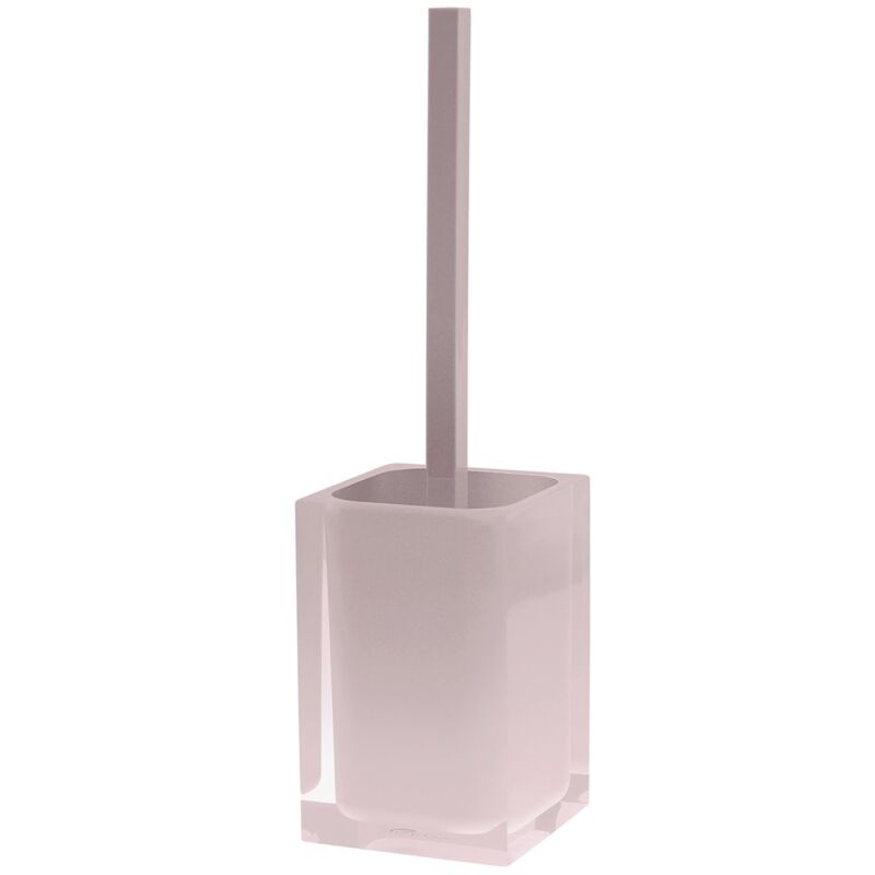 foto del prodotto scopino wc d appoggio con ciuffo in setole linea rainbow gedy ra33 rosa