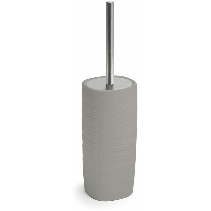 foto del prodotto scopino wc da appoggio grigio in ceramica calla