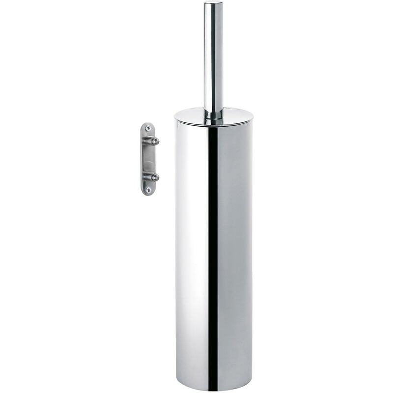 foto del prodotto scopino wc da muro con ciuffo in setole in acciaio inox e cromall ed34 03 gedy serie edera plus cromato