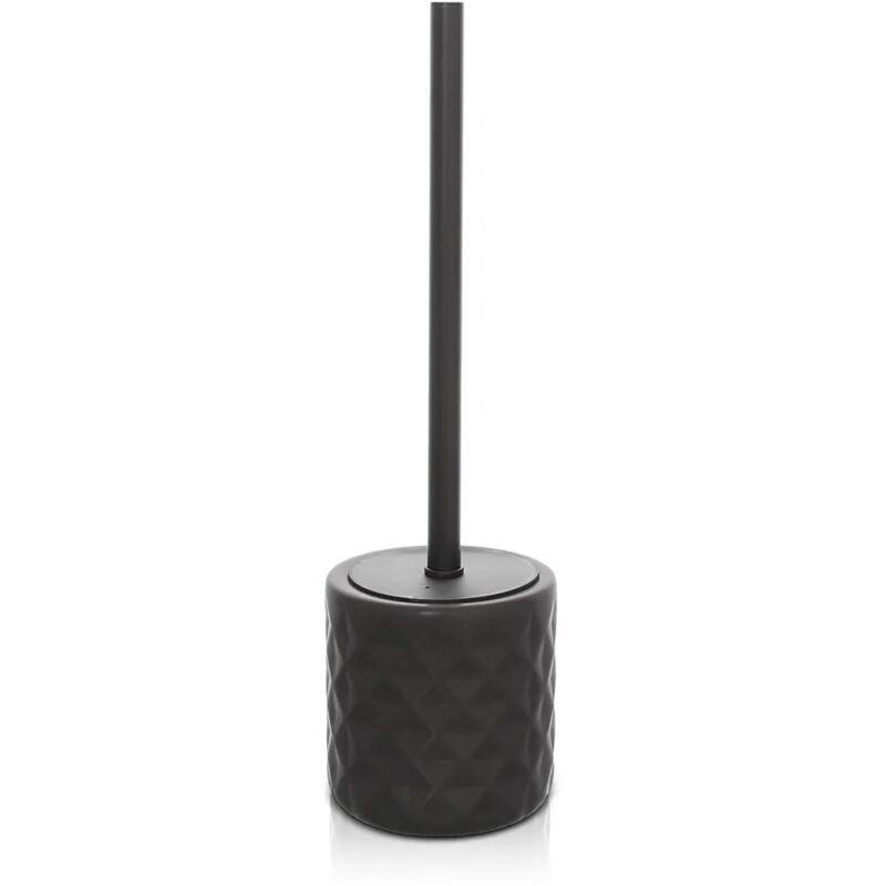 foto del prodotto scopino wc nero da appoggio in ceramica cristal