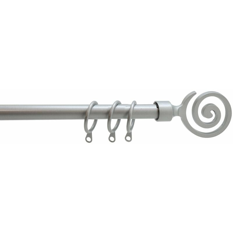 foto del prodotto scorritenda estensibile in acciaio etnic brixo da 122 a 213 cm. darkgray