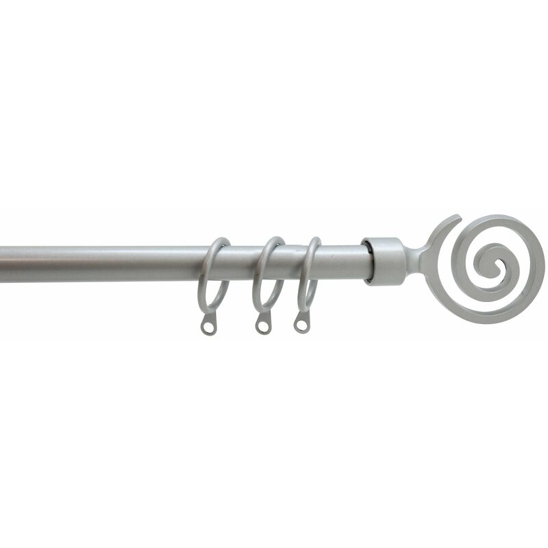 foto del prodotto scorritenda estensibile in acciaio etnic brixo da 71 a 122 cm. darkgray