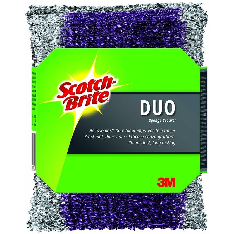 foto del prodotto scotch brite 3m paglietta inox, grigio