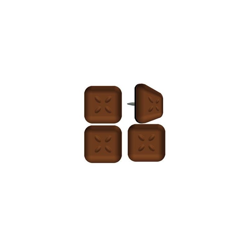 foto del prodotto scotch confezione da 4 fogli adesivi a nido d ape 24 x 24 mm, marrone